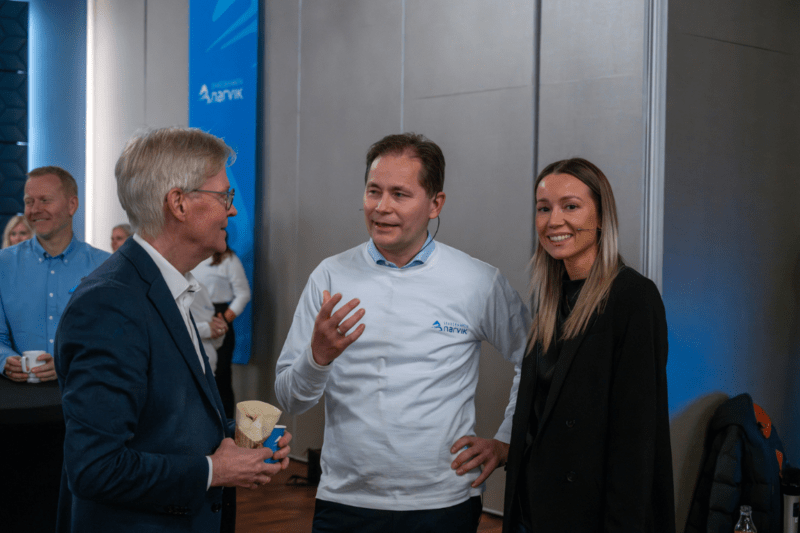 Styreleder, banksjef og markedsansvarlig i Sparebanken Narvik under Fremtidskonferansen