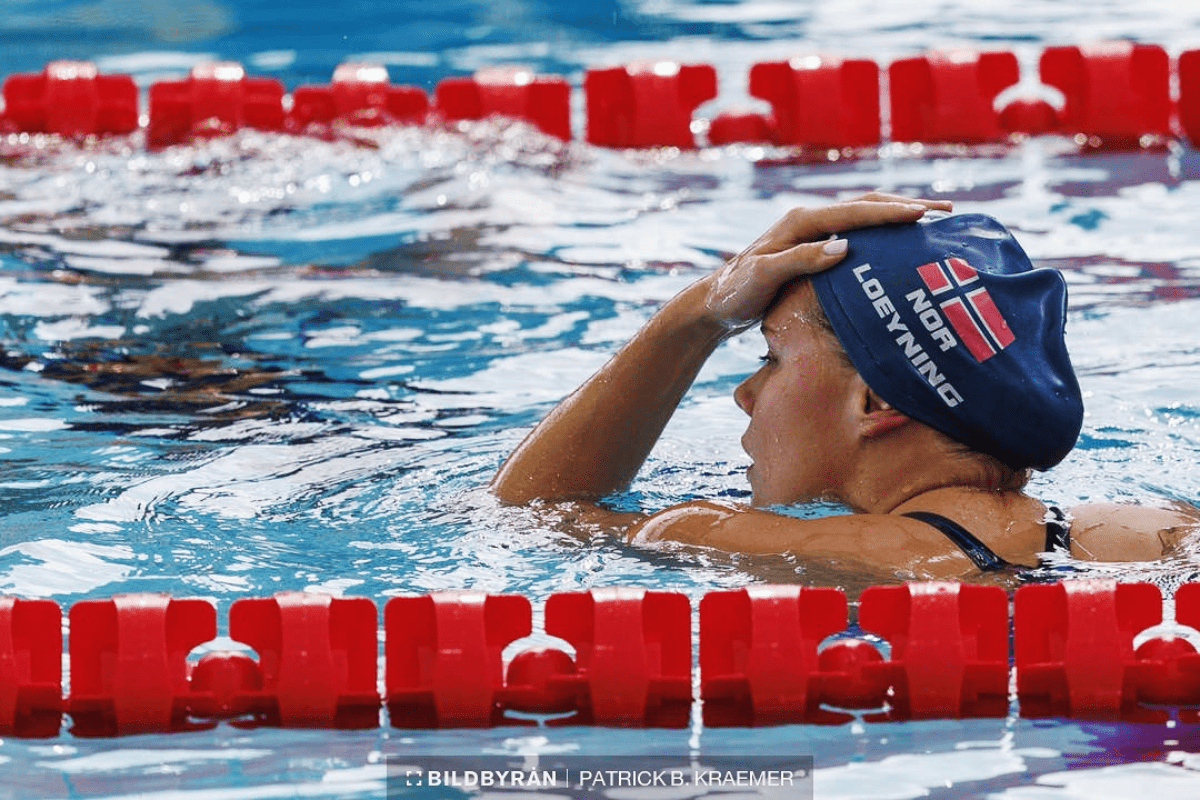 Toppsvømmer Ingeborg-Vassbakk-Loyning i konkurranse